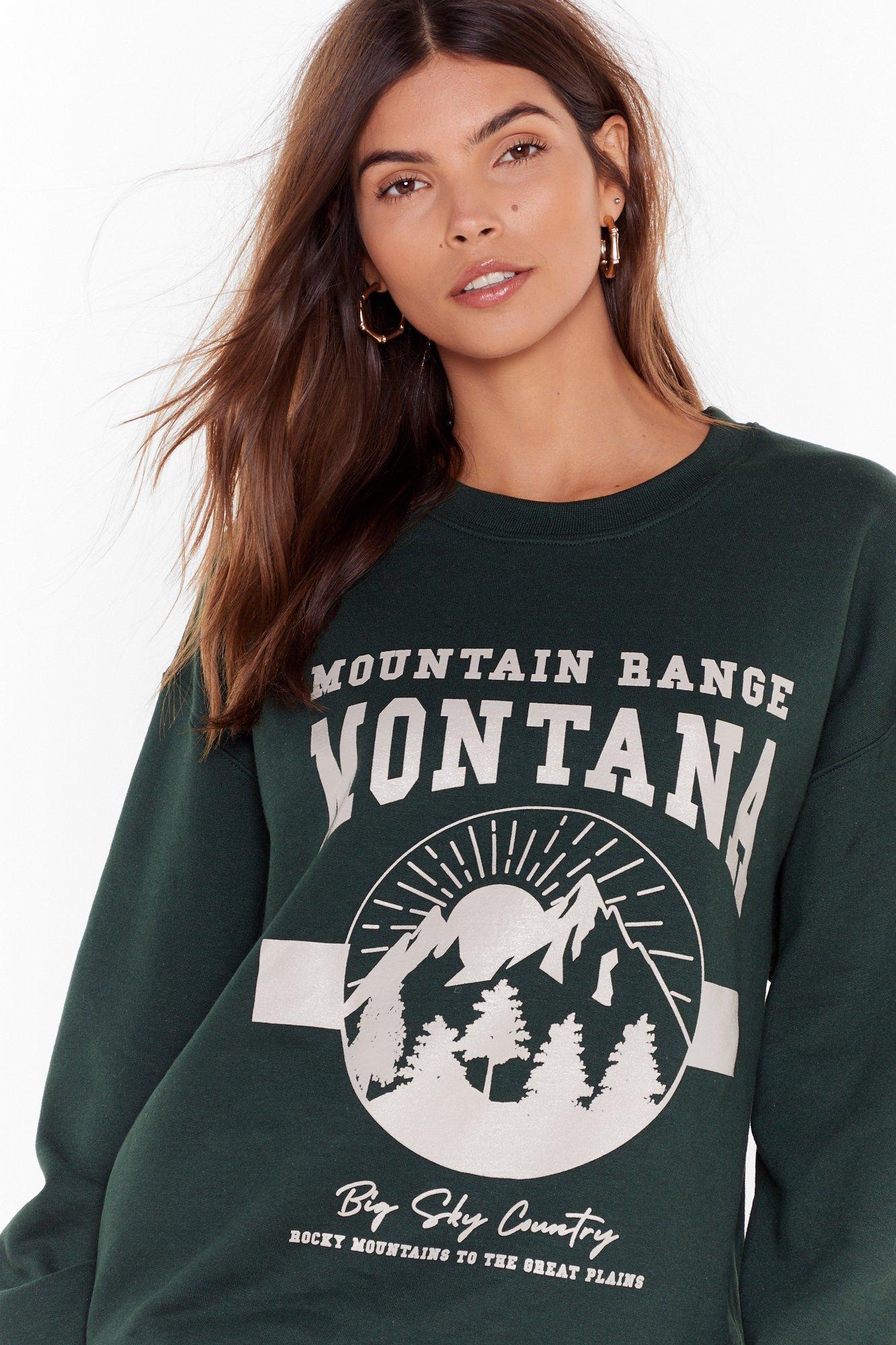 Mountain silhouette sweatshirt sale